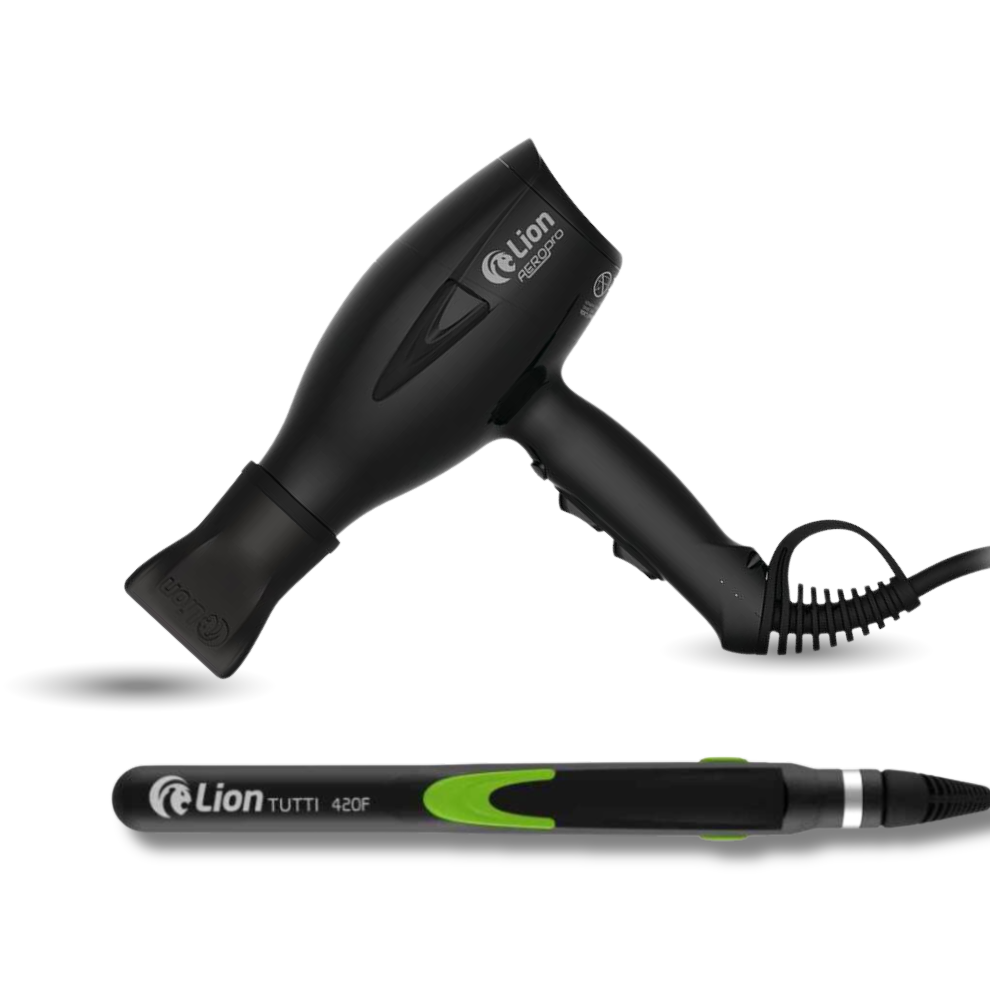 Kit Secador Lion AeroPro + Prancha Tutti 420F