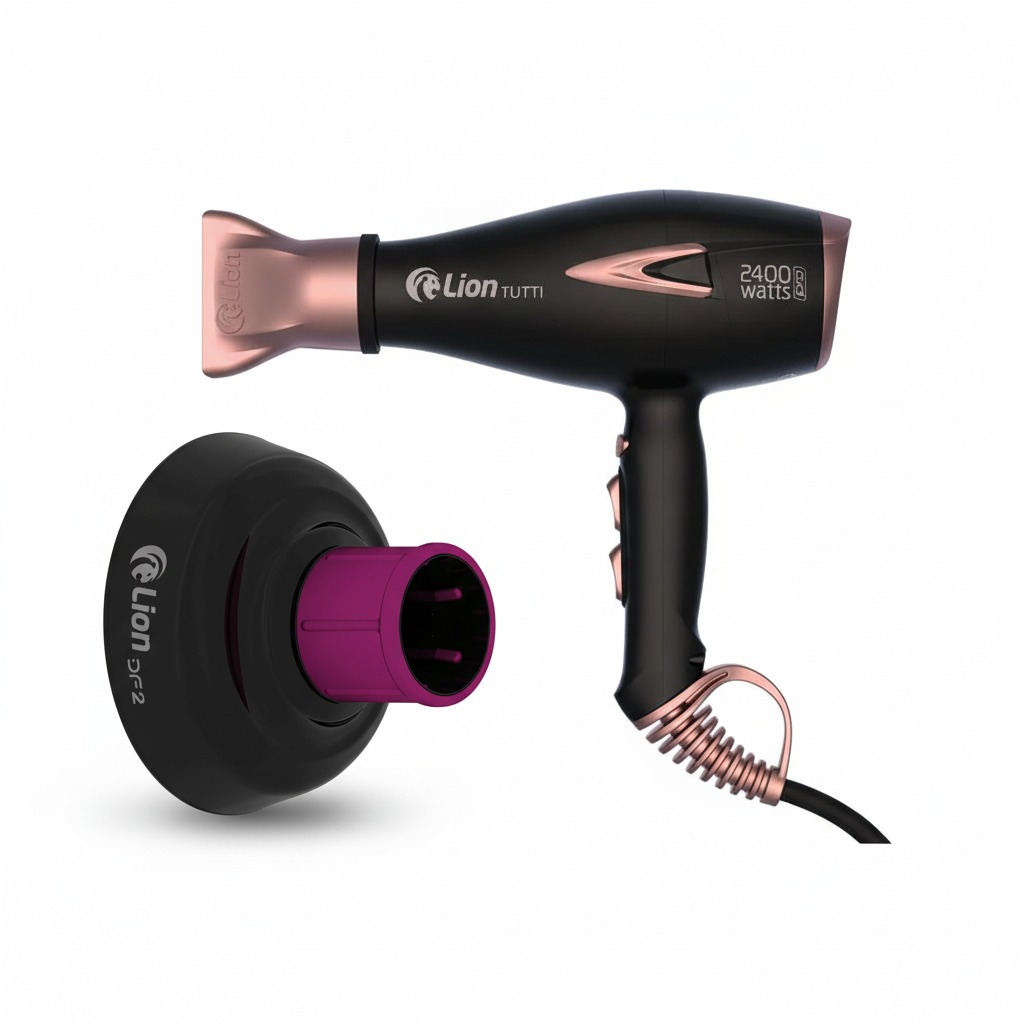 Combo Perfeito para Cachos: Secador Tutti 2400W + Difusor DF2 Pink