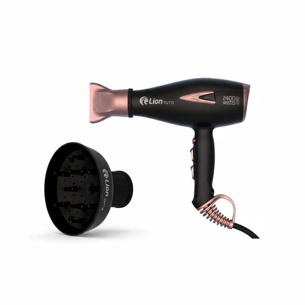 Combo Perfeito para Cachos: Secador Tutti 2400W + Difusor DF2 Pink